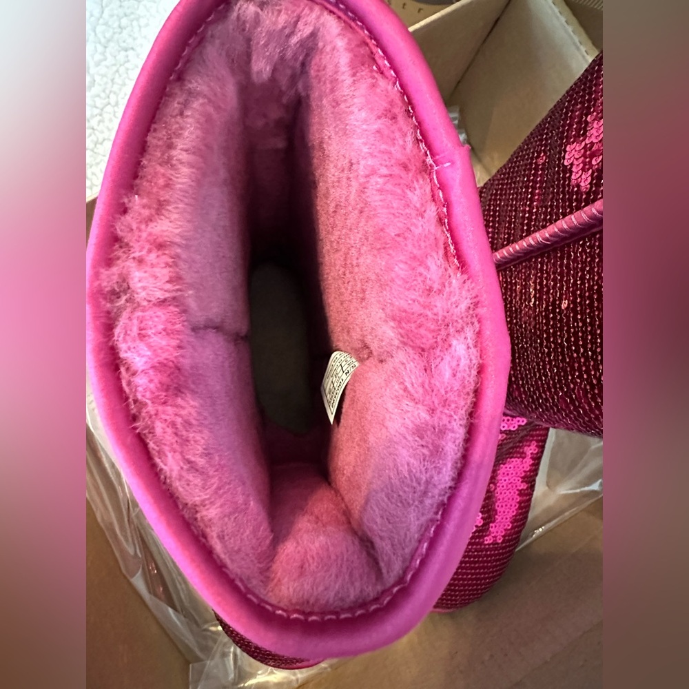 UGG Hot Pink Sequin Boots - Picture 5 of 13